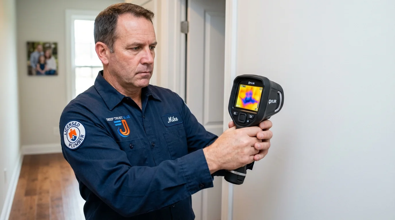 Thermal imaging leak detection by Johns Plumbing LLC in Gaylord